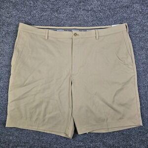 PGA Tour Golf Shorts Men's 44 Khaki Tan Active Gripper Waistband Performance NEW